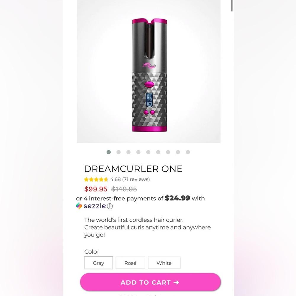 Dream curler new in box - tried out once